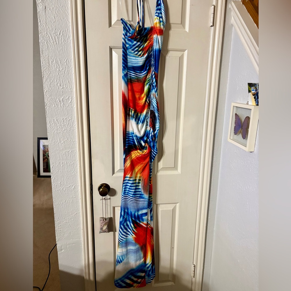 Vibrant Multicolor Maxi Dress